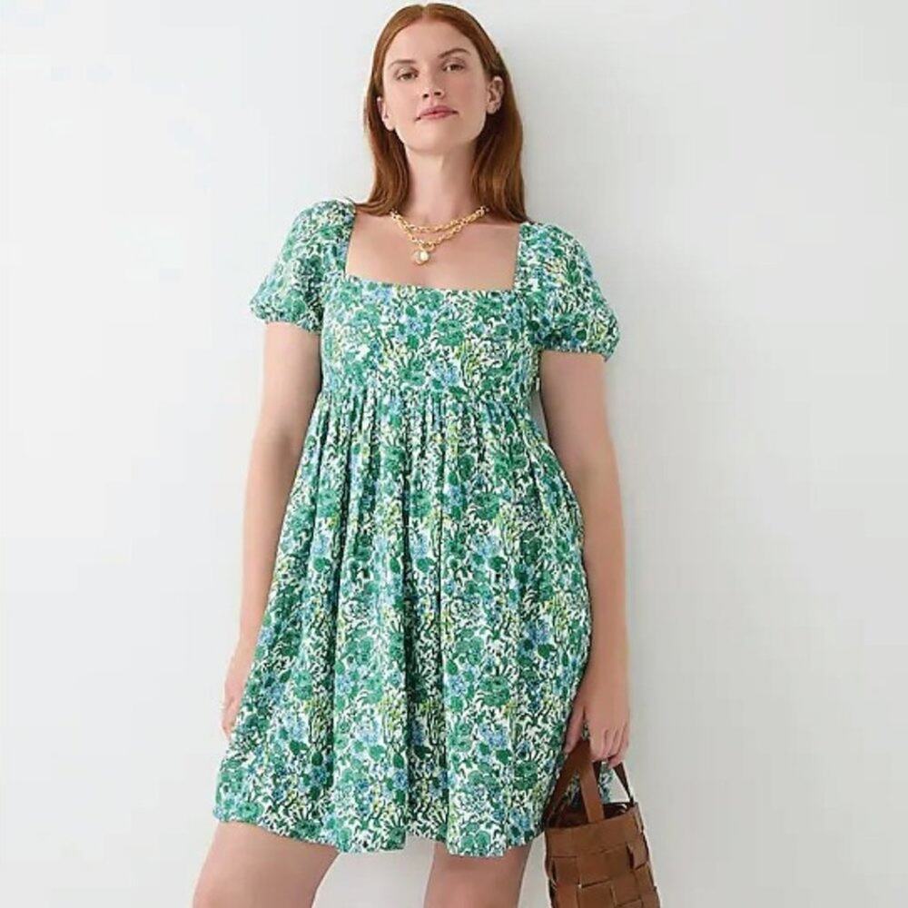 J. Crew green mini dress